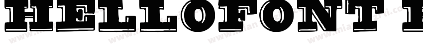 HelloFont HeTaoXiaoYaTi字体转换